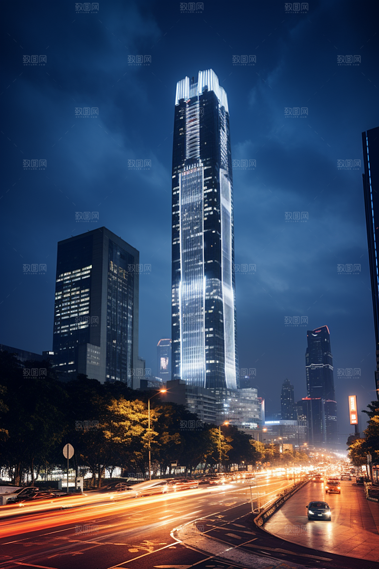 深圳城市风光地标都市摄影图