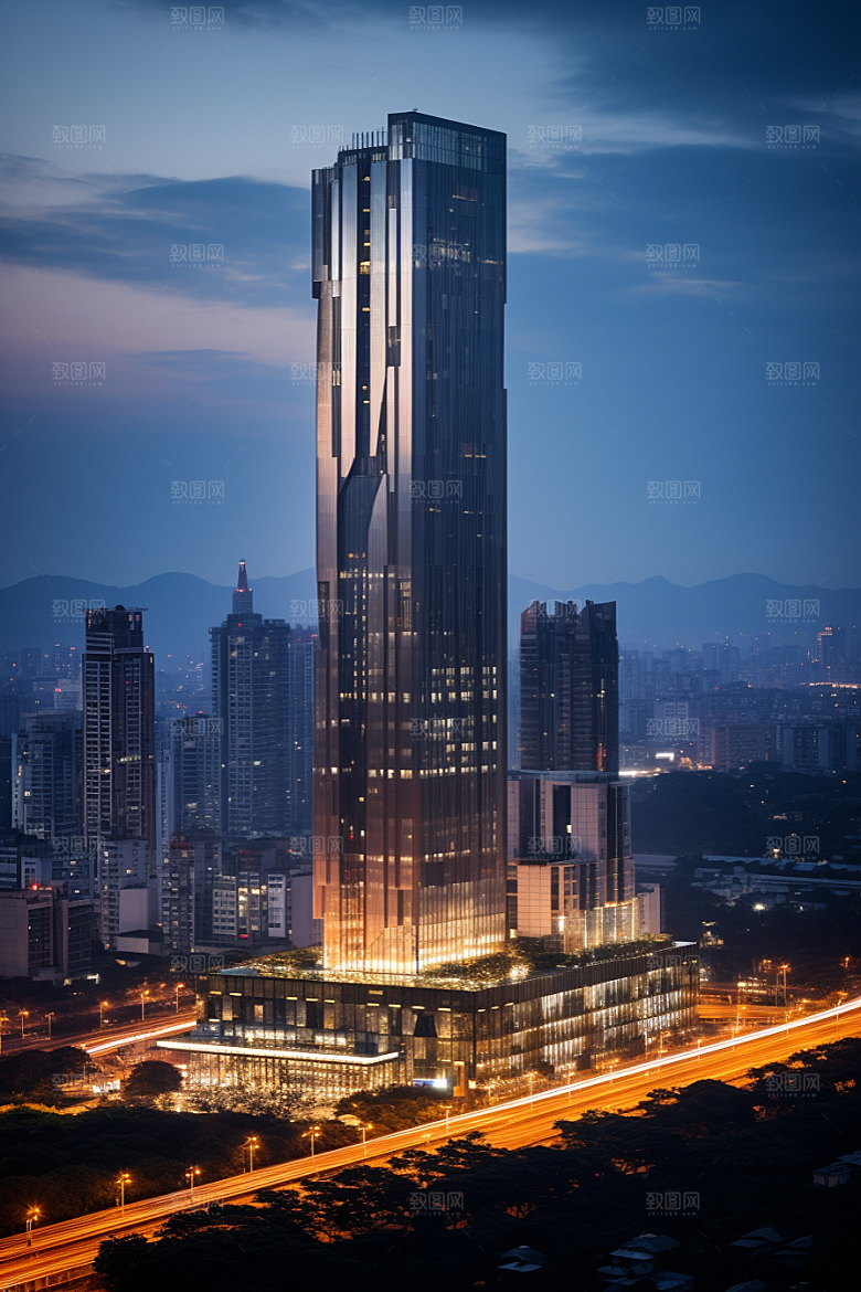 深圳城市风光经济特区地标摄影图