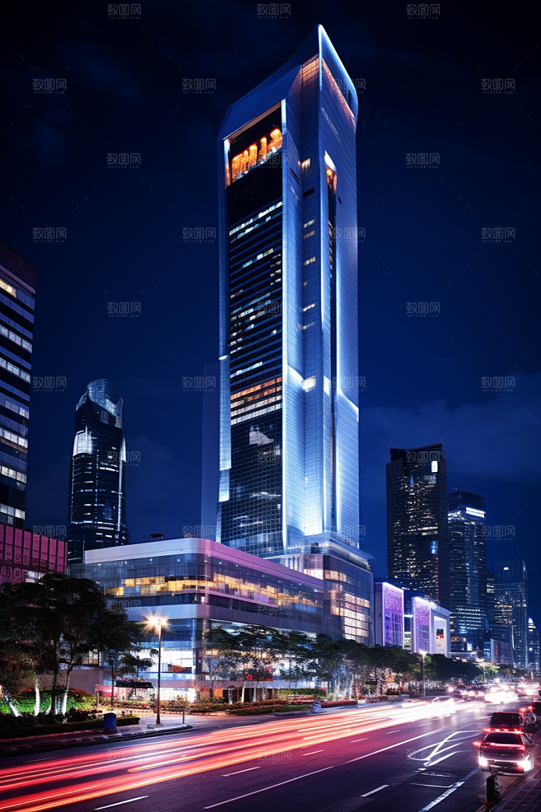 深圳城市风光经济特区现代化摄影图