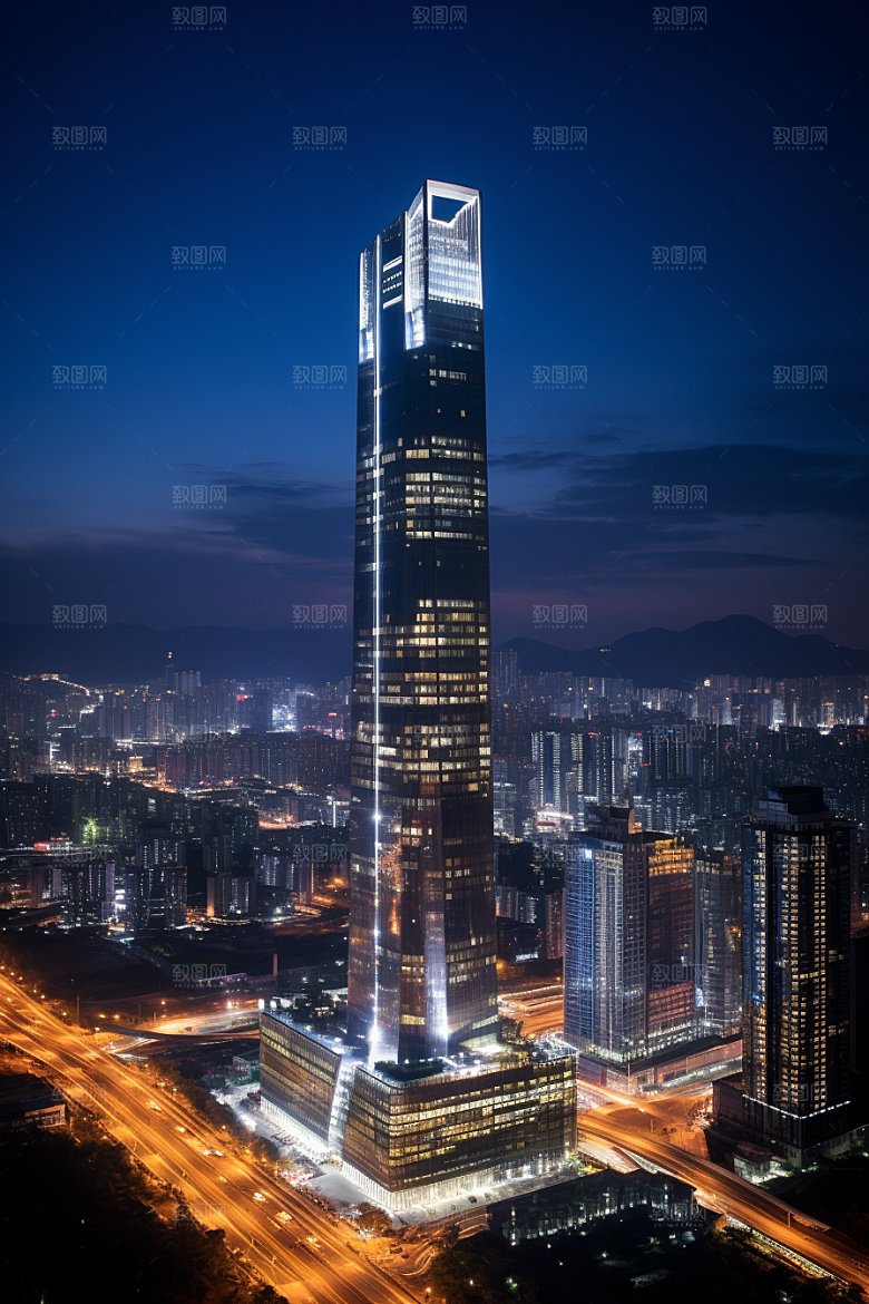 深圳城市风光新城都市摄影图