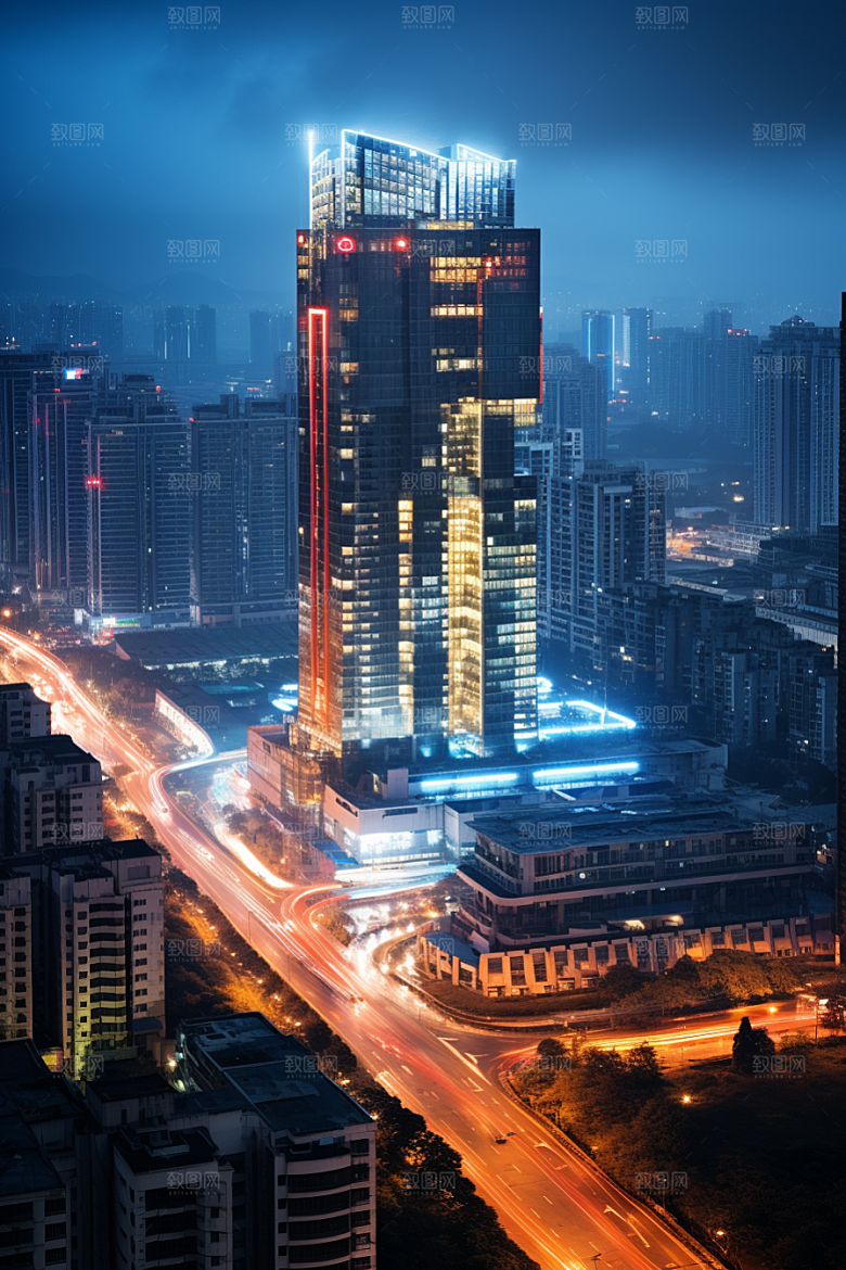 深圳城市风光风景地标摄影图
