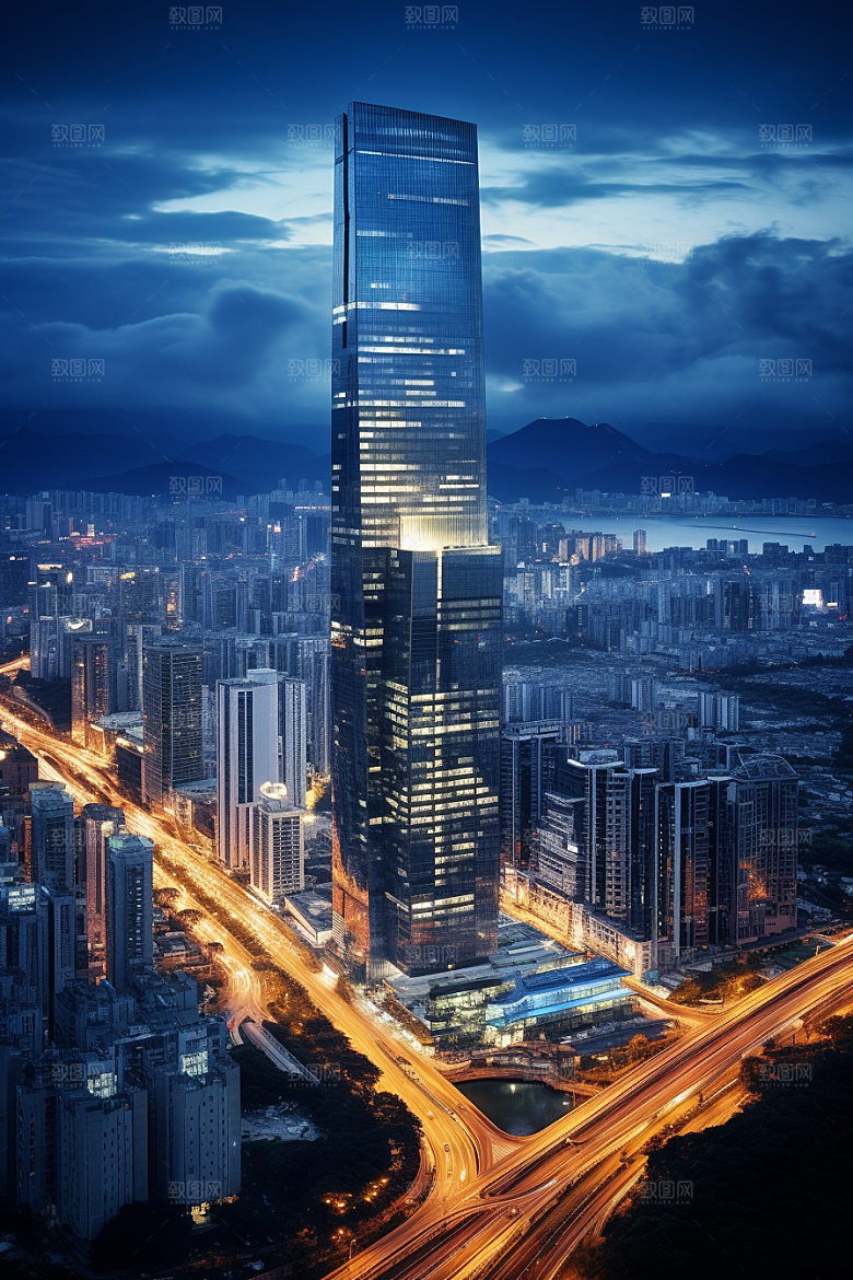 深圳城市风光高清风景摄影图