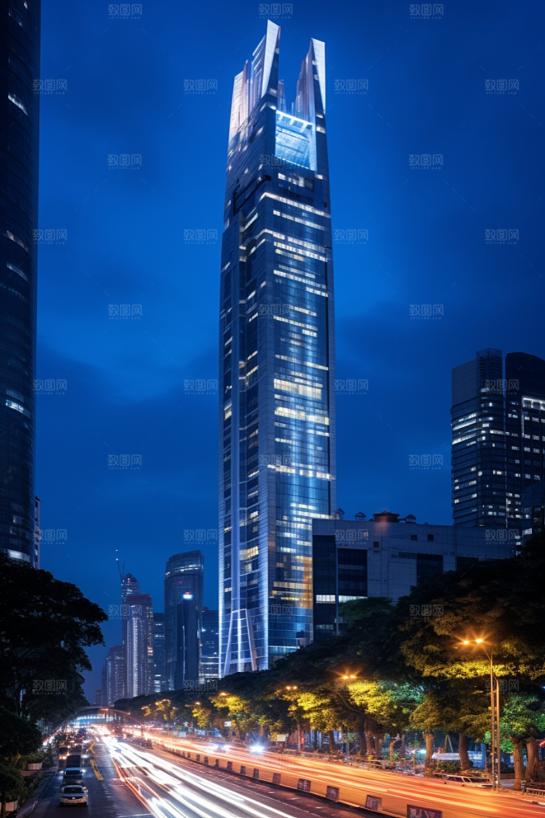 深圳城市风光高清地标摄影图
