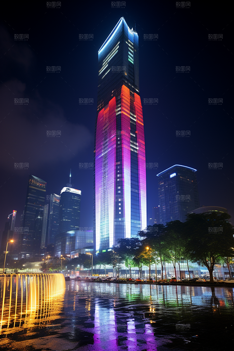 深圳城市风光新城高清摄影图