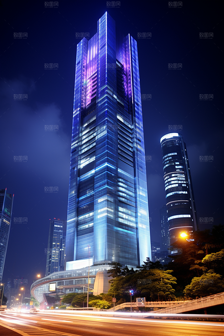 深圳城市风光经济特区风景摄影图