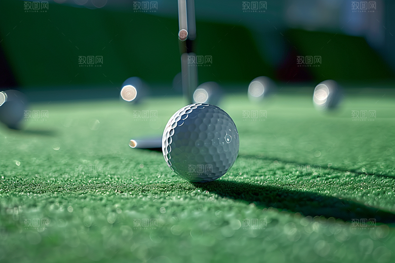 打高尔夫球高清球场摄影图