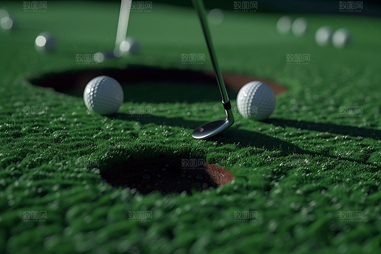 打高尔夫球运动绿色摄影图