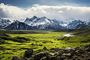 西藏旅游高清雪山摄影图