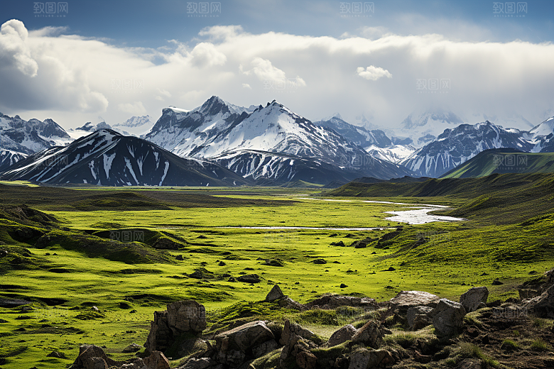 西藏旅游高清雪山摄影图