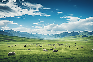 西藏旅游青藏高原风光摄影图