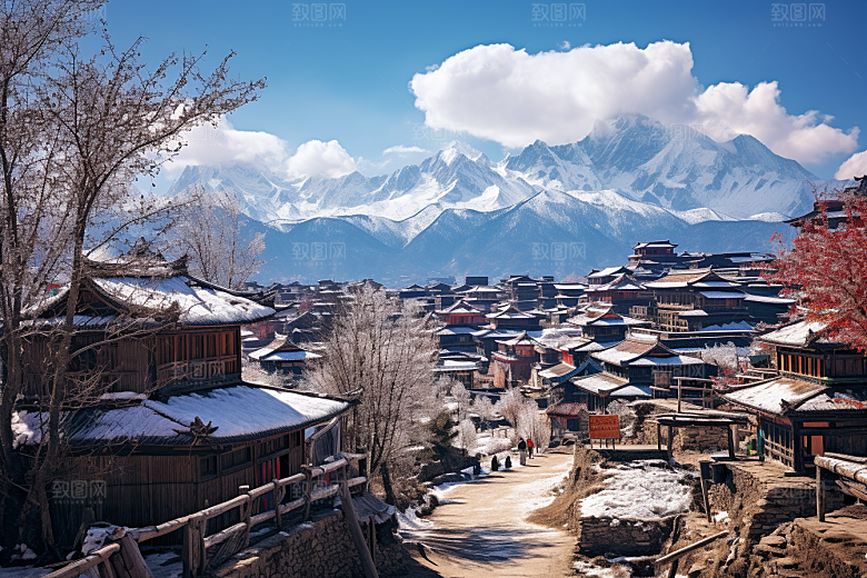 西藏旅游雪山高清摄影图
