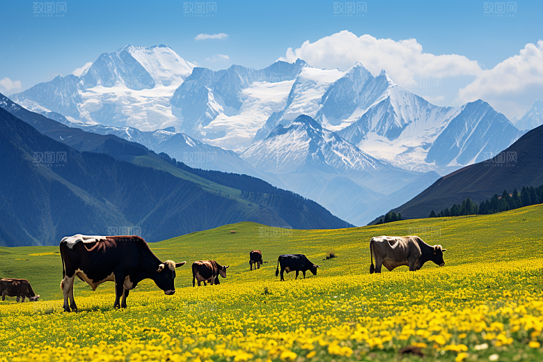 西藏旅游高清雪山摄影图