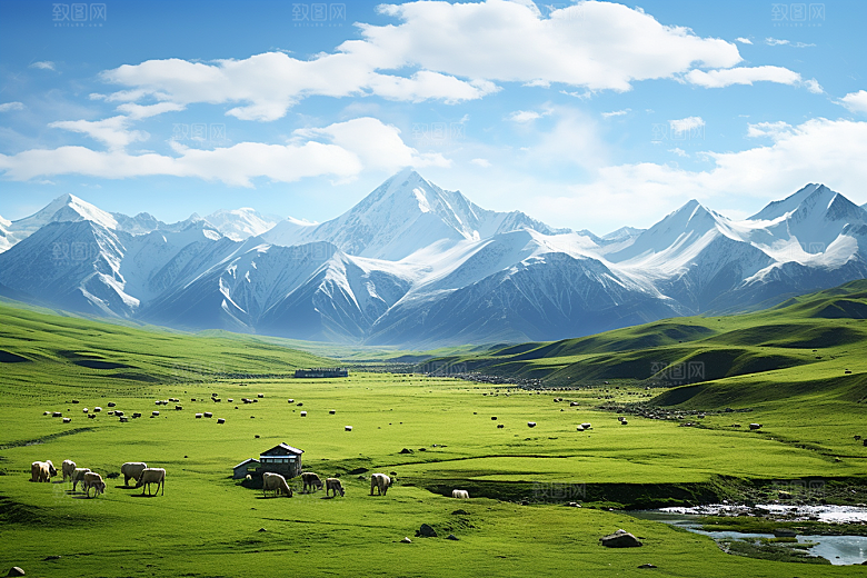 西藏旅游高海拔藏区摄影图