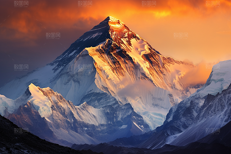 西藏旅游藏区高海拔摄影图