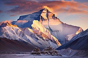 西藏旅游雪山高清摄影图