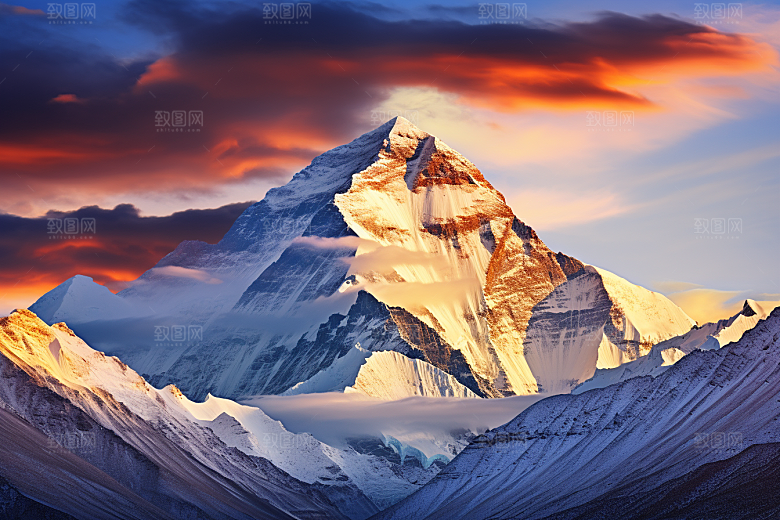 西藏旅游风光高海拔摄影图