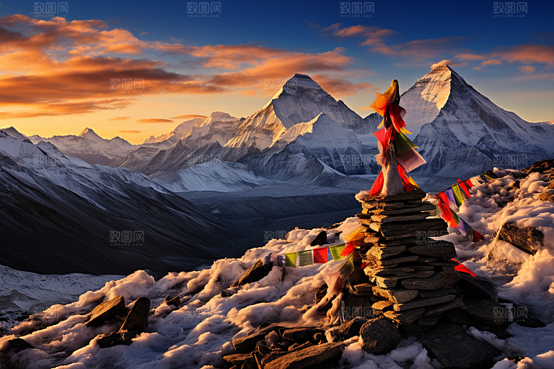 西藏旅游风光风景摄影图