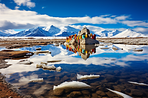 西藏旅游风景青藏高原摄影图