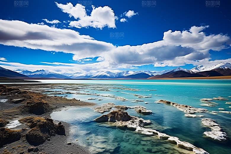 西藏旅游风景高海拔摄影图