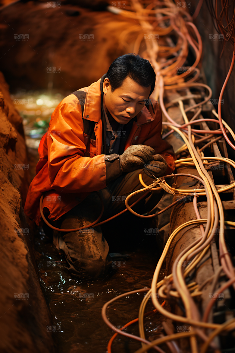 工人施工建设劳作摄影图