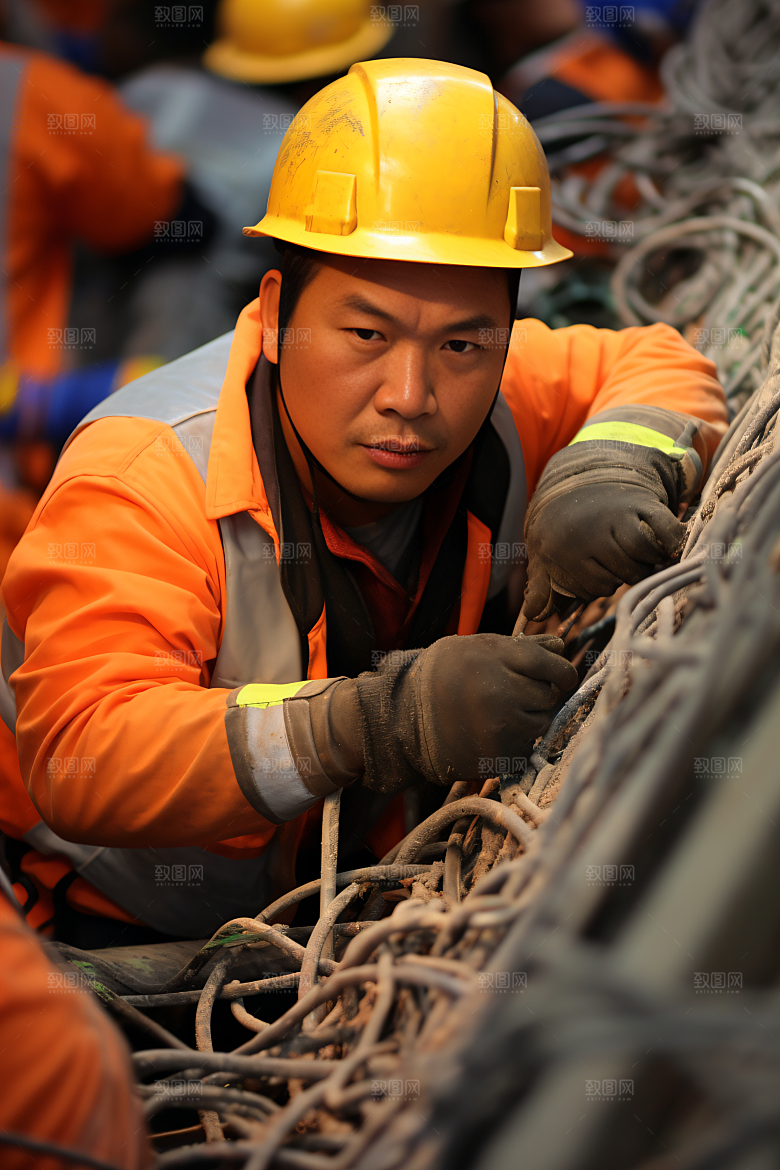 工人施工建设劳动节摄影图