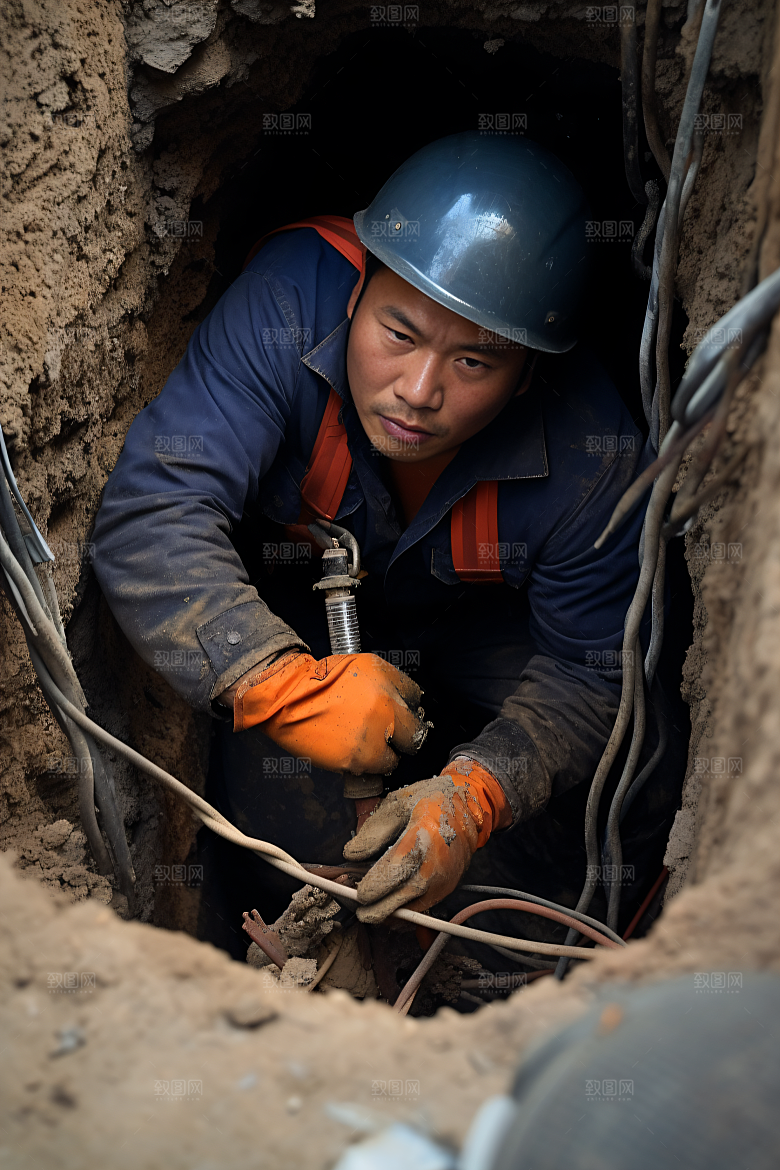 工人施工致敬劳动者建造摄影图