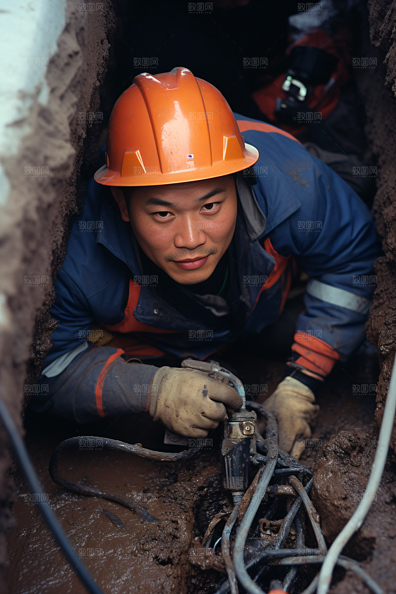 工人施工工作人物摄影图