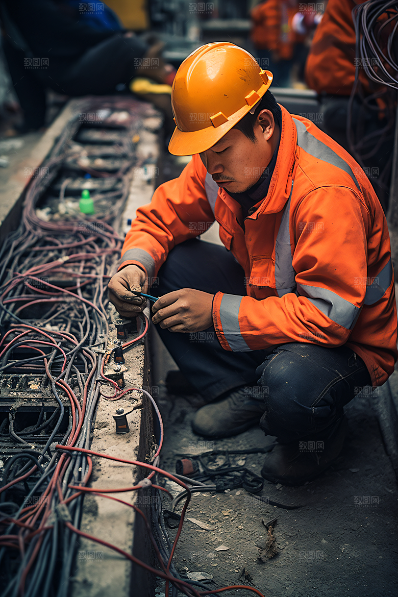 工人施工劳作建造摄影图
