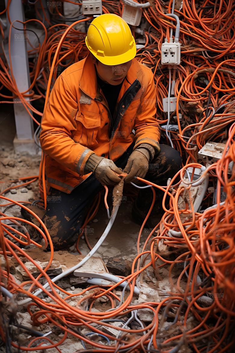 工人施工建设工地摄影图