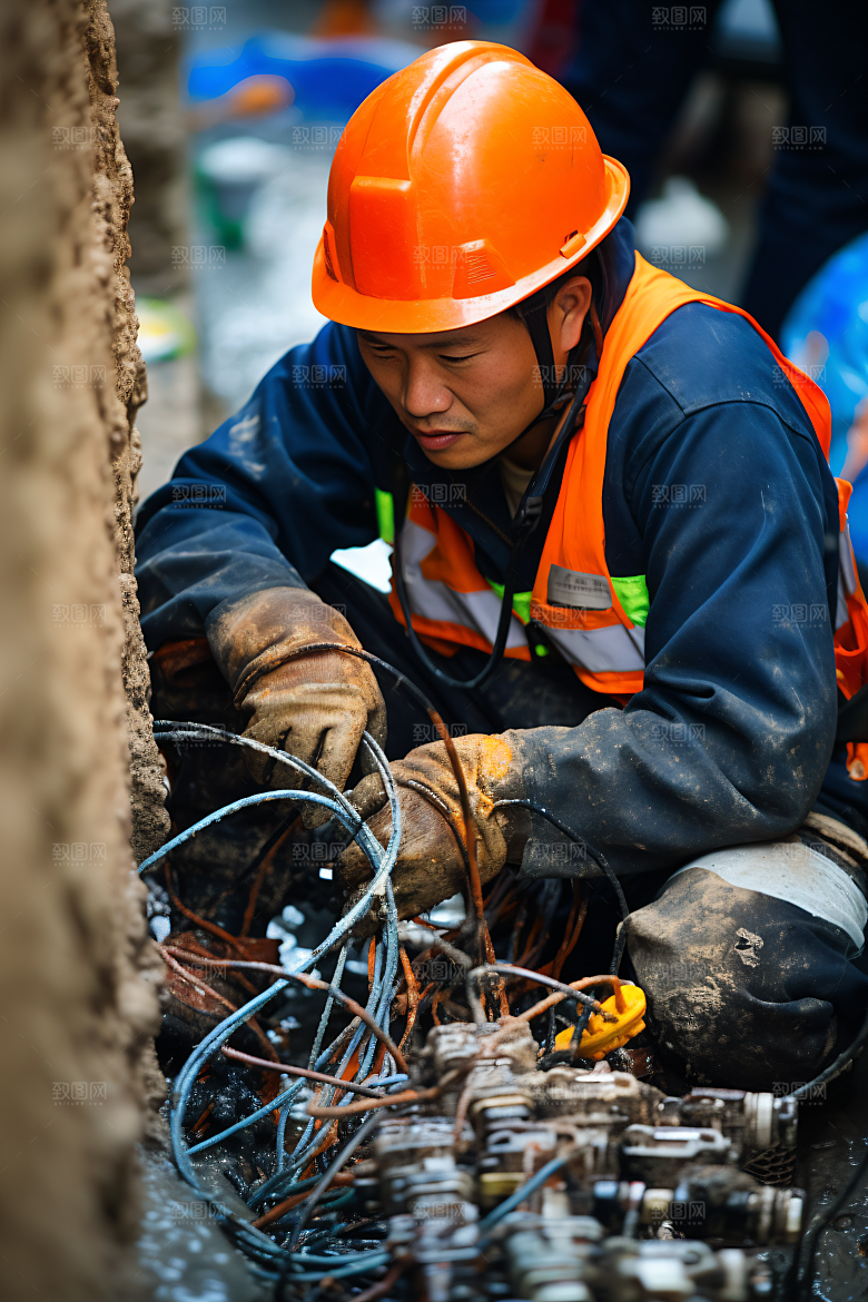 工人施工建设人物摄影图