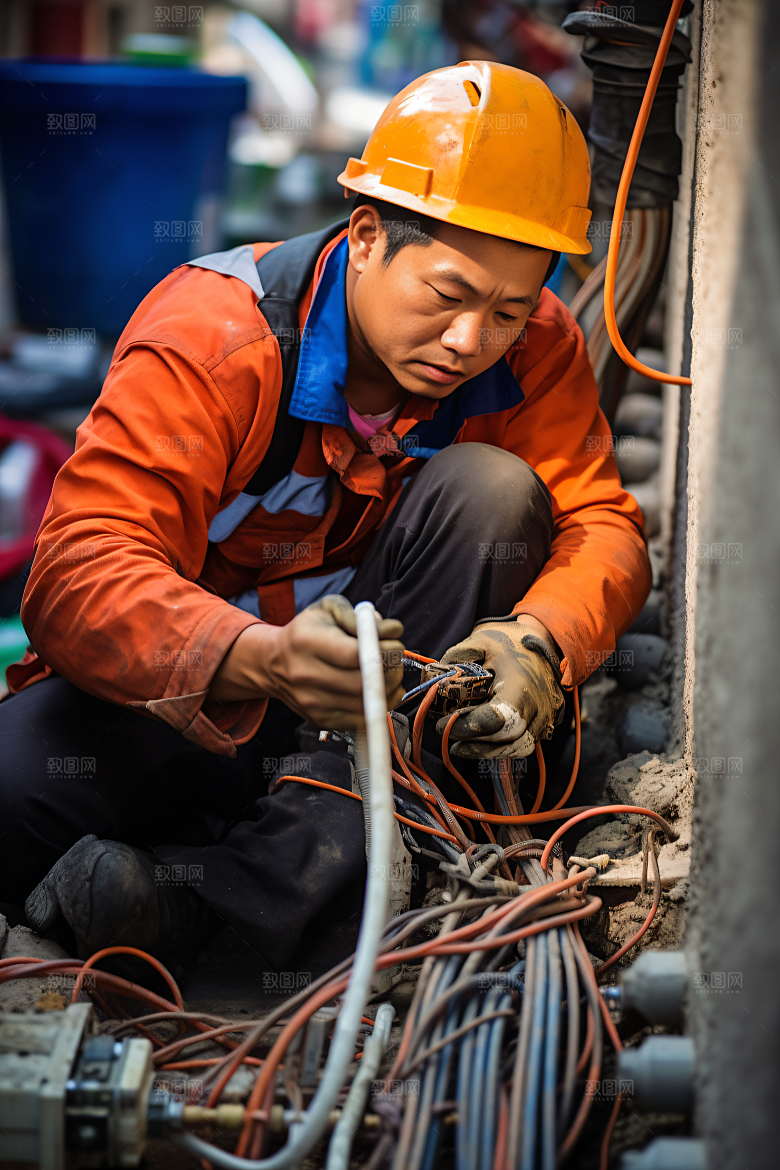 工人施工人物建设摄影图