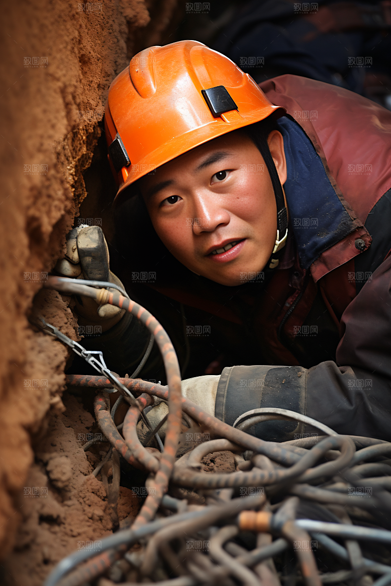 工人施工劳作人物摄影图