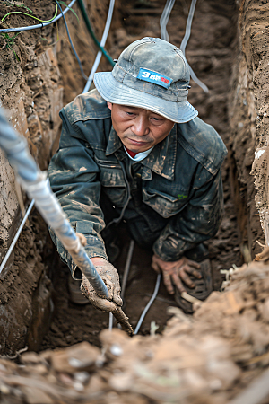 工人施工五一建设摄影图