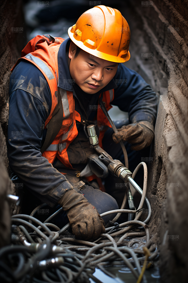 工人施工工作建造摄影图