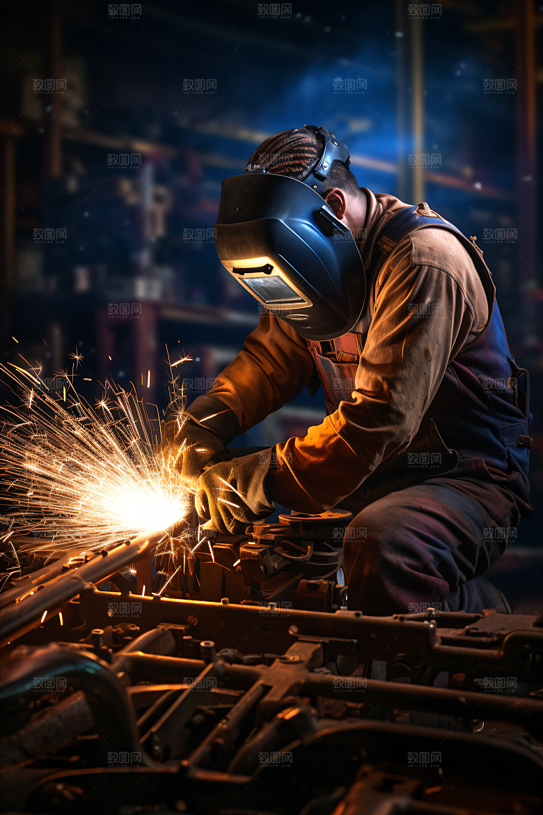 工人施工建造工作摄影图