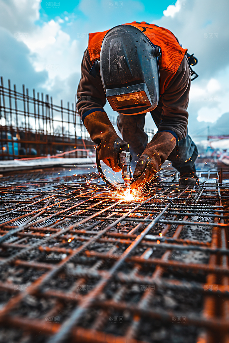 工人施工建设建造摄影图