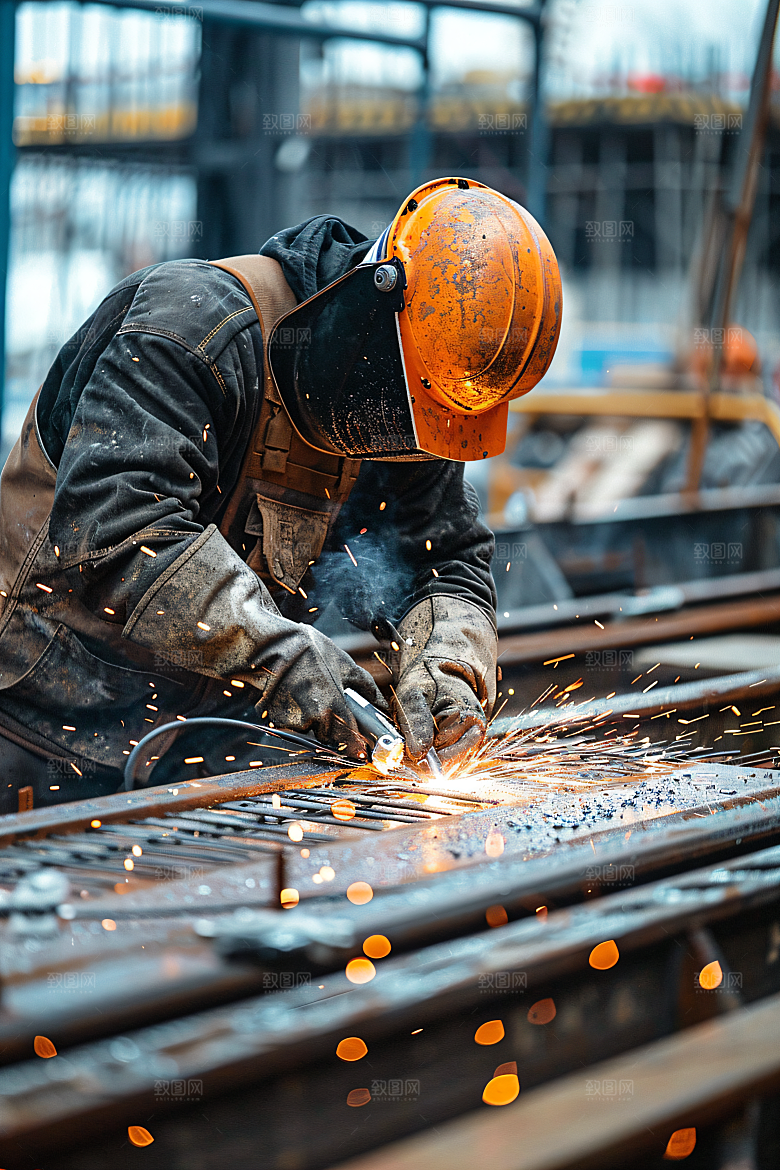 工人施工建造建设摄影图