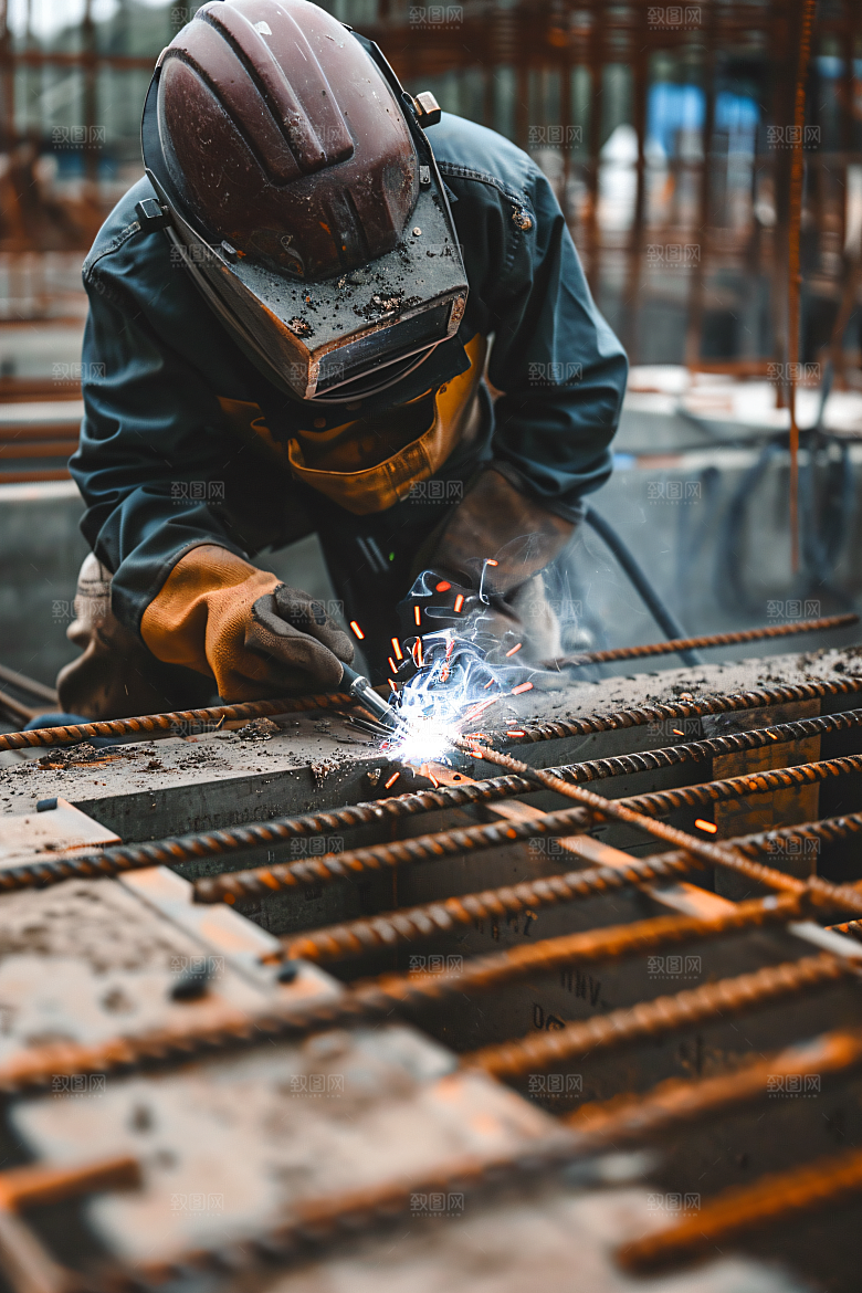 工人施工建设人物摄影图