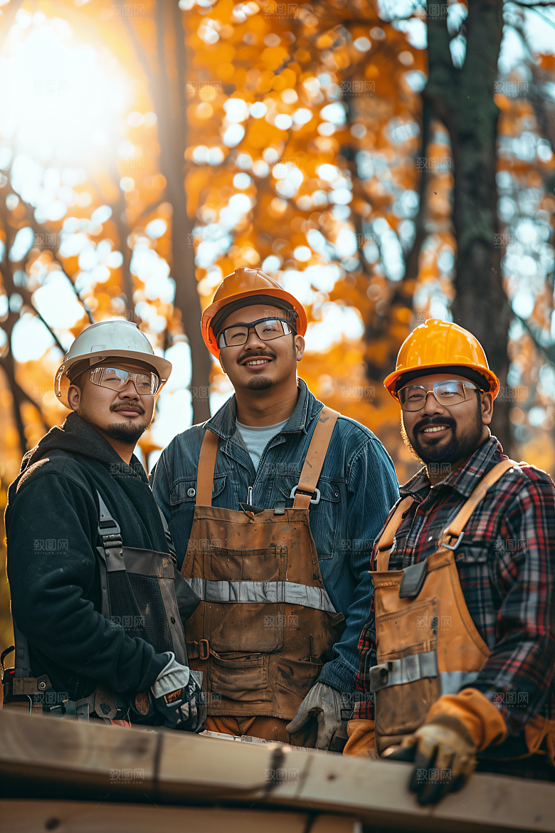 工人施工劳作建造摄影图