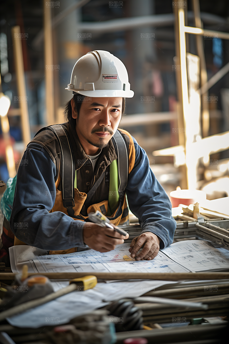 工人施工建设建造摄影图