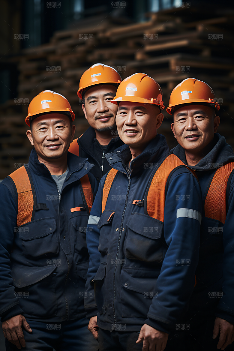 工人施工工地工作摄影图