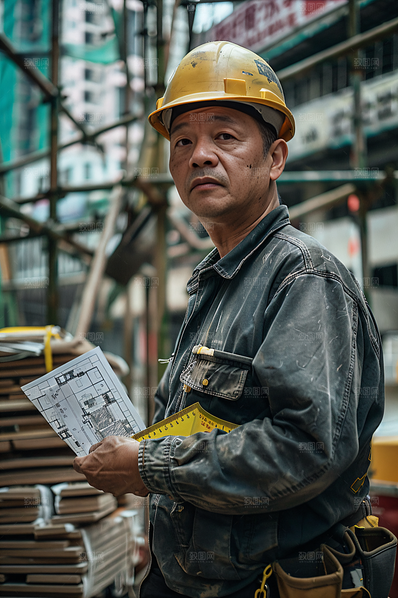 工人施工建设高清摄影图