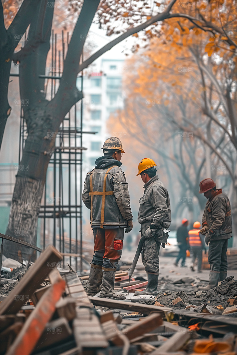工人施工建设人物摄影图