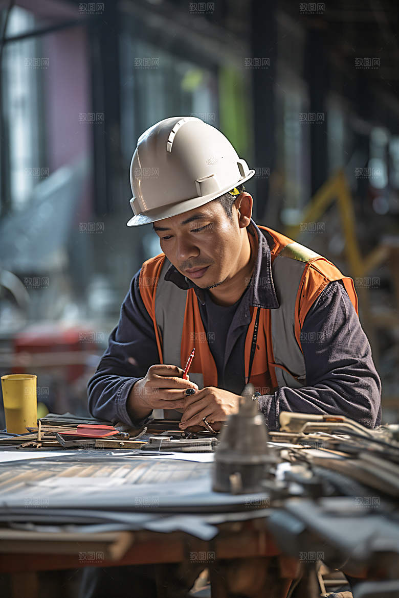 工人施工建设劳作摄影图