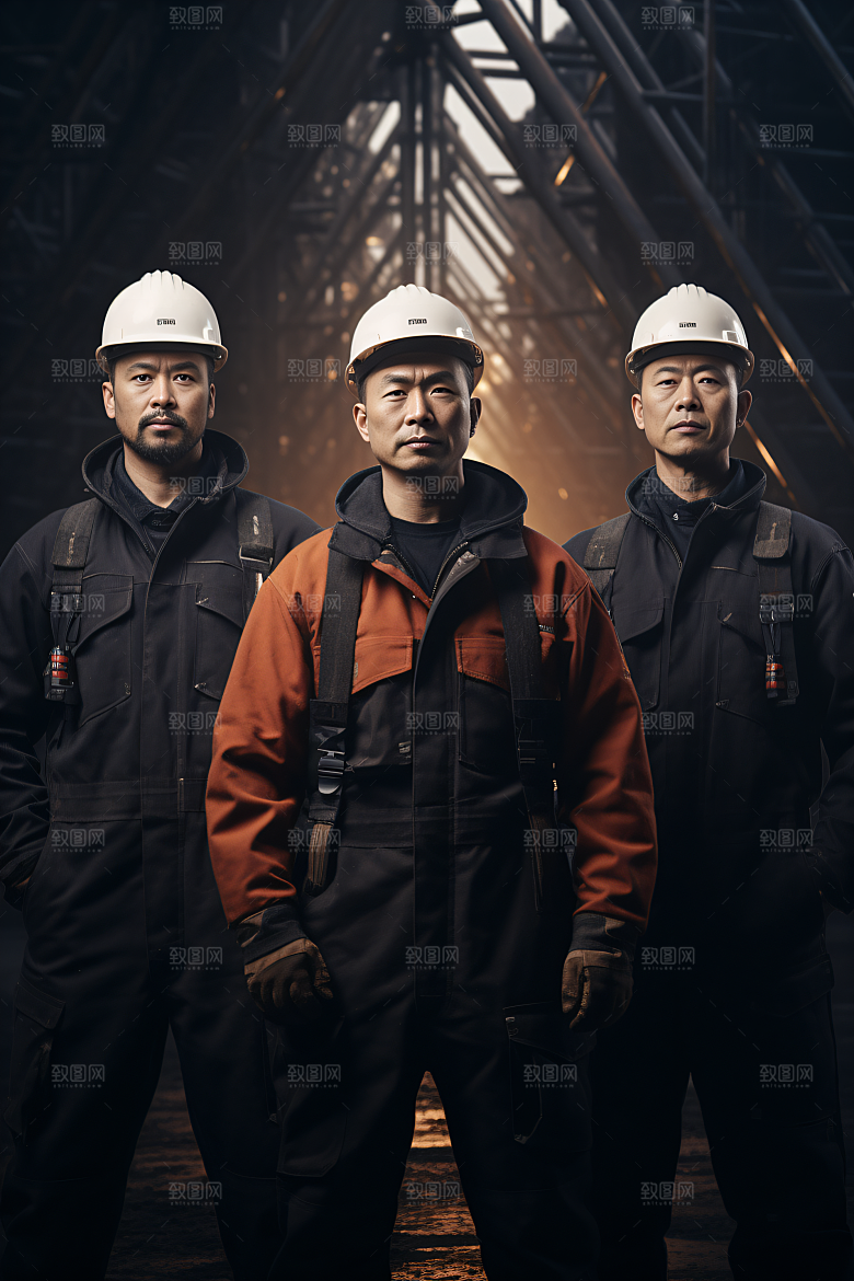 工人施工建造工地摄影图