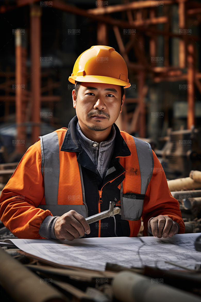 工人施工劳作建造摄影图