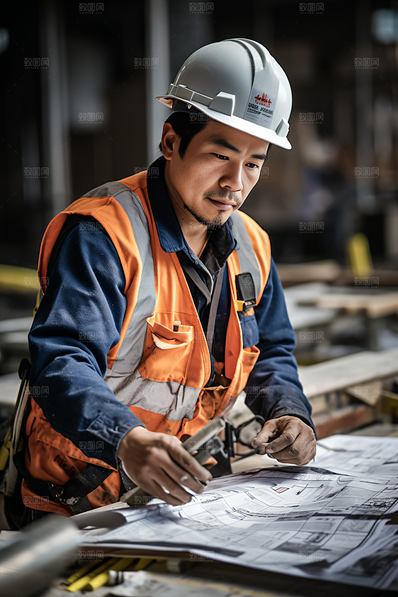 工人施工辛苦建设摄影图