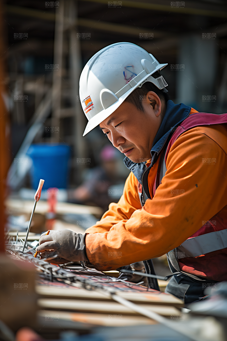 工人施工五一建设摄影图