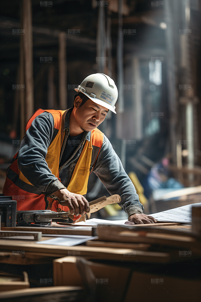 工人施工建设人物摄影图