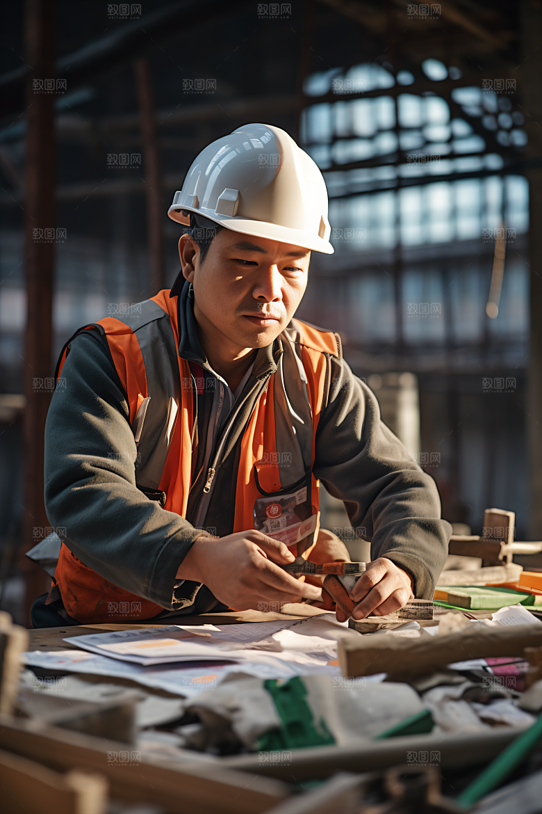 工人施工建造建设摄影图